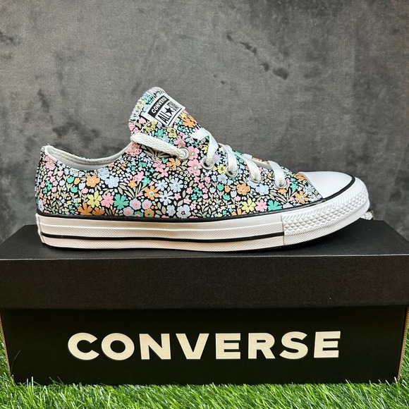 Converse Shoes - Converse All Star Ox Low Top Floral Print Sneakers Casual Shoes Womens size 9.5